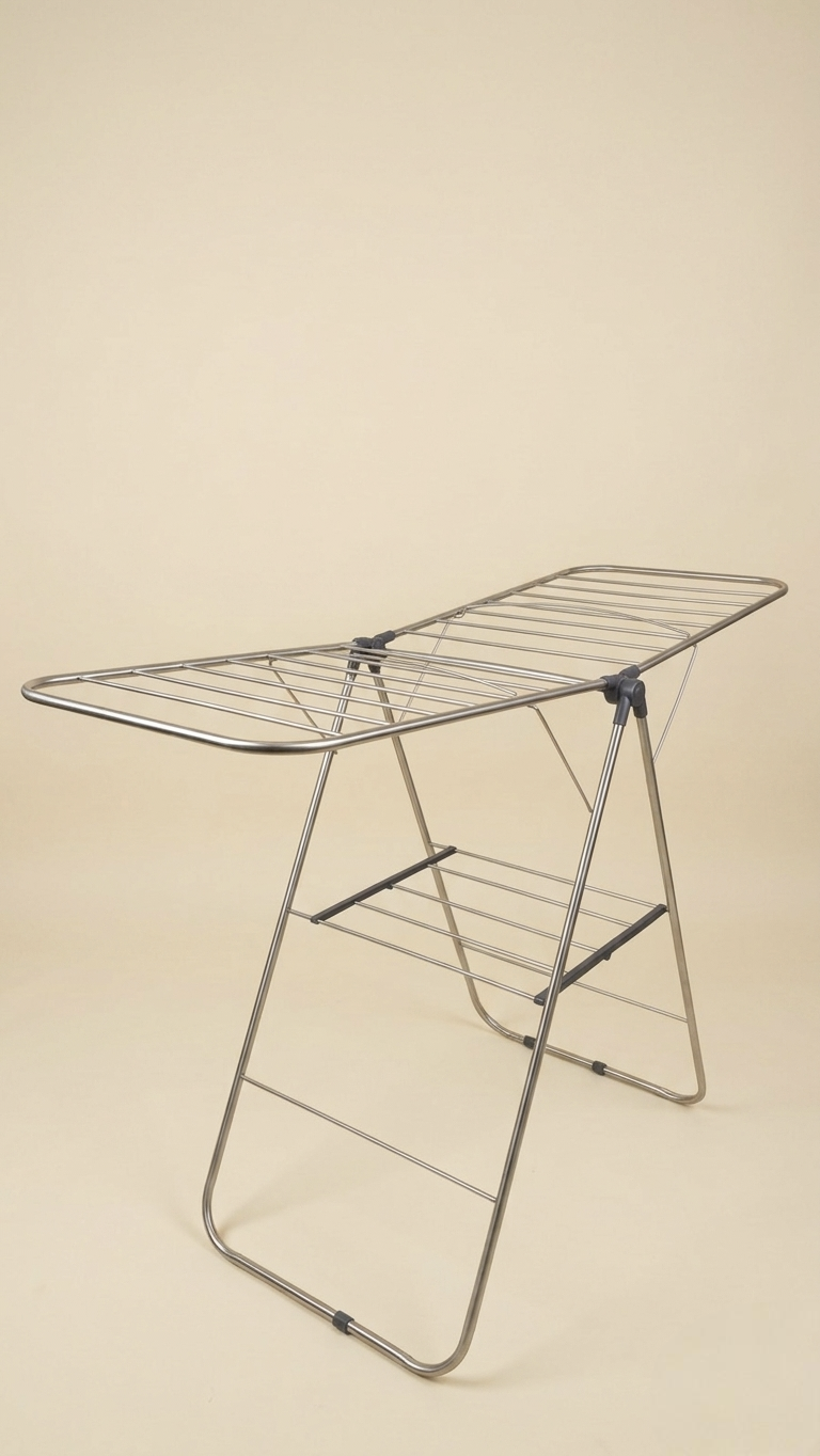Stainless Steel Butterfly Cloth Drying Stand | Foldable Rack