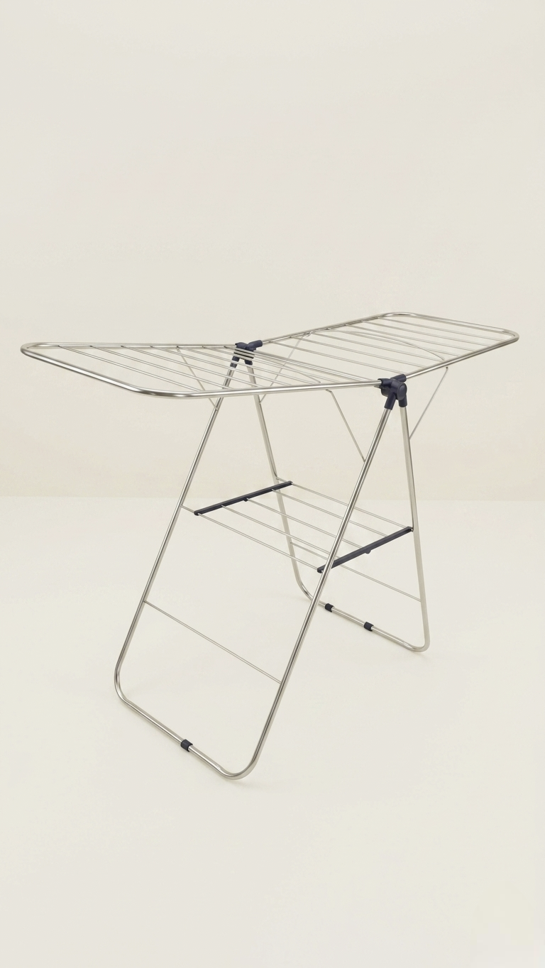 Stainless Steel Butterfly Cloth Drying Stand | Foldable Rack